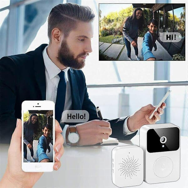 WiFi Smart Video Doorbell, Wireless Phone Intercom Security Camera