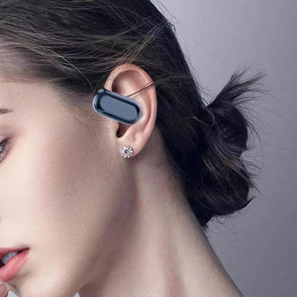 144-Language AI Translating Earbuds Bluetooth Open Ear Headphone Translation Device for Travel Business Learning Blue